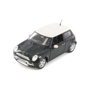 Mini Cooper, Black w/White Top - Showcasts 37219 - 1/24 Scale Diecast Model Car
