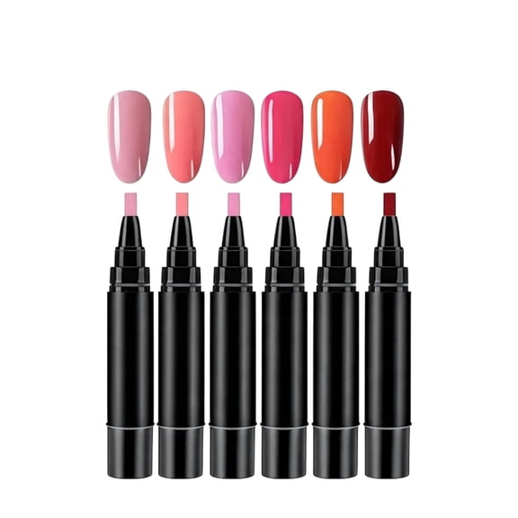 Nail Polish Pens,3 In 1 Water Based Quick Dry Nail Art Pen Set,Precision DIY Manicure Tools for Home and Travel Use