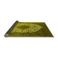 thumbnail image 2 of Ahgly Company Indoor Square Oriental Yellow Industrial Area Rugs, 3' Square, 2 of 4
