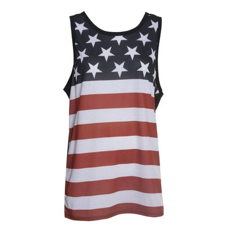 Gravity Threads USA Stars And Stripes Mens Tank Top
