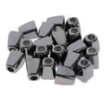 thumbnail image 1 of 20pcs Cierre De Cremallera De Metal Tapones De Campana Sin Tapa Cierre De Cable Negro Sunnimix Extremo de tope de bloqueo de cable, 1 of 8