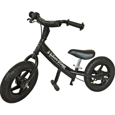 Glide Bikes EZee Glider Kid's Balance Bike (Black, 12-Inch)