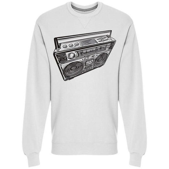 Taer Recorder Boombox Sweatshirt Men -Image by Shutterstock, Male Medium
