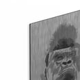 thumbnail image 2 of Luxe Metal Art 'Gorilla 2' by Pechane, Metal Wall Art, 16"x24", 2 of 9