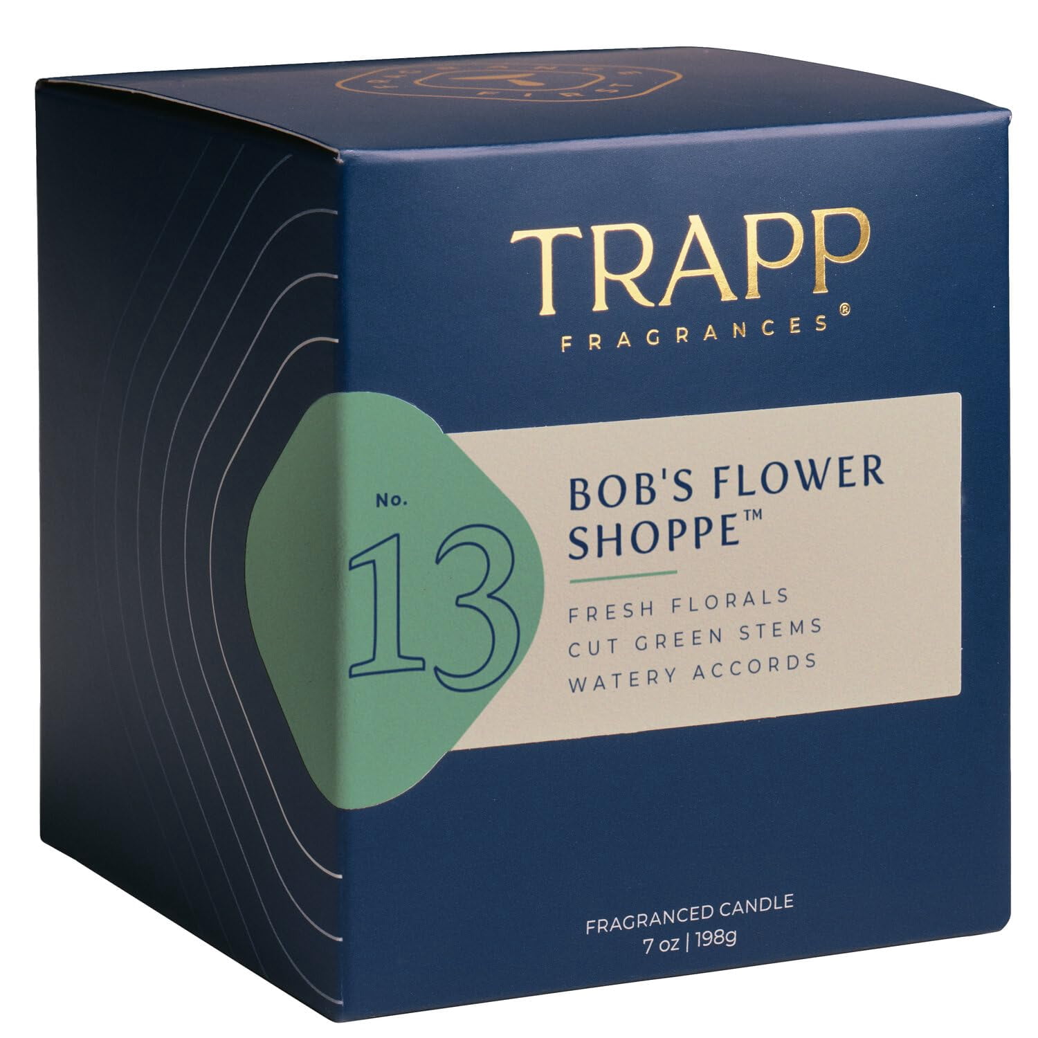 Bob's Flower Shoppe White Candle 7 oz, Floral Scent with Fresh Flowers, Green Stems, Watery Accords, Clean Burn Petrolatum Wax