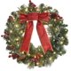 thumbnail image 1 of Guirnalda navideña con luces, guirnalda de invierno, guirnalda navideña iluminada de 16 pulgadas para puerta, decoraciones navideñas grandes preiluminadas, guirnaldas navideñas para puerta de, 1 of 6