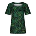 thumbnail image 4 of Camisetas informales de verano para mujer, cuello cuadrado, manga corta, túnica, blusas sueltas y cómodas OAVQHLG3B Store  lin121212, 4 of 4