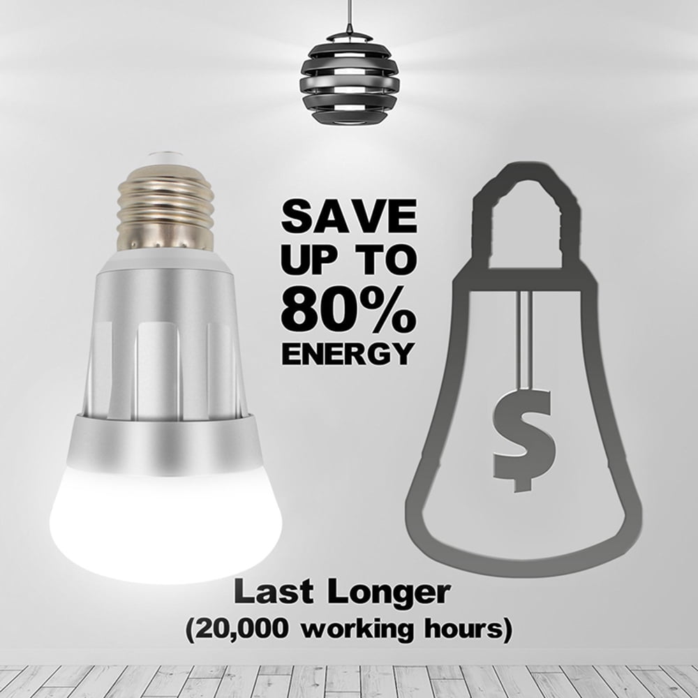 4x 20W =150W LED 6500K Natural Daylight GLS ES E27 Edison Screw Light Bulb Lamp
