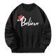 thumbnail image 2 of Jersey de manga larga, camisetas holgadas con estampado gráfico, sudadera con cuello redondo para mujer, sudadera con cuello redondo para uso diario , negro, l, 2 of 10