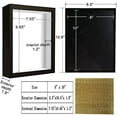 thumbnail image 2 of 8x10 Shadow Box Frame Display Case with Letter Stickers, 3D Picture Frame, Display Case Box for Memorabilia, Baby Items, Wedding Memories, Crafts, Tickets and Photos (2Pcs-Black, 8x10), 2 of 7