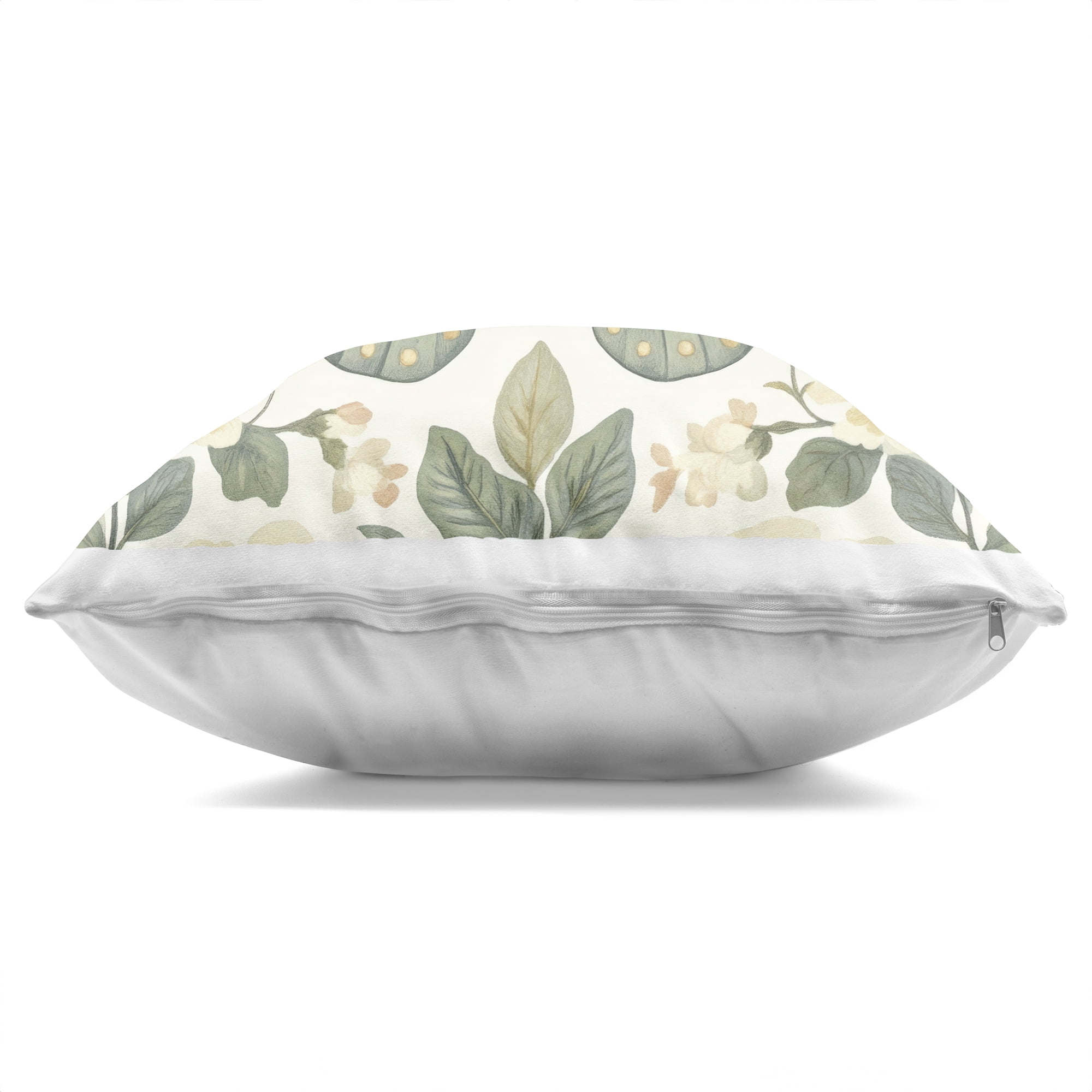 Stupell Industries Sage Butterfly and Florals Decorative Printed Throw Pillow, design by Petal Prints Design, 18 x 7 x 18