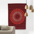 thumbnail image 2 of Bless International Indian Hippie Bohemian Golden Blue Peacock Mandala 30''x40''Tapestry, 2 of 4