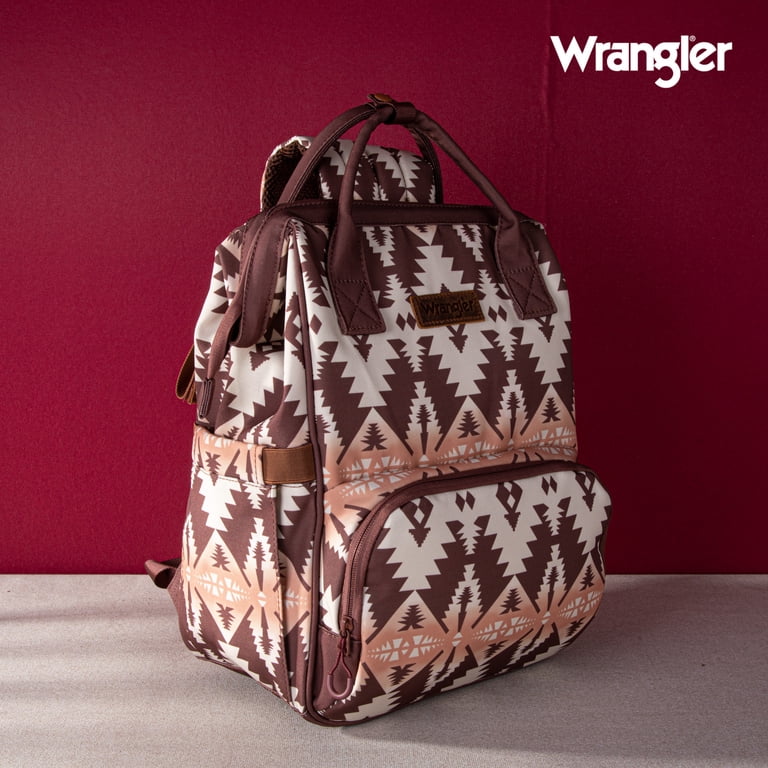 Wrangler Aztec Print Backpack/Crossbody -Pink Amazon.com: Wrangler Aztec Backpack Organized Daypack Travel  main image 3