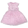 thumbnail image 1 of Joe-Ella Lillith Textured Formal Girls Dress with Cap Sleeve, Sizes 4-8Y, 1 of 1