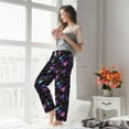 thumbnail image 4 of Uemuo Colorful Guitar Pattern Women's Wide Leg Palazzo Lounge Pants with Pockets Light Weight Loose Comfy Casual Pajama Pants-X-Large, 4 of 9