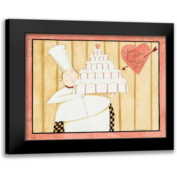 DiPaolo, Dan 14x12 Black Modern Framed Museum Art Print Titled - Love Cake