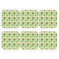 thumbnail image 2 of Pofeuu St. Patrick's day Print Leather Coasters Set of 6, Round Cups Mugs Mat Pad for Home Kitchen Heat Resistant Drink Coasters,Square, 2 of 7