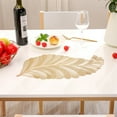 thumbnail image 4 of Hollowed Out Insulation Mat Solid Colour Faux Leather Placemats , Coffee Mats, Kitchen Table Mats, Easy to Clean Kitchen Table Mats Long Kitchen Mat, 4 of 6