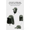 thumbnail image 3 of jobturf Sun Hats for Men Wide Brim UV Protection Fishing Hat with Face Mask and Neck Flap Lightweight Breathable Summer Balaclava, 3 of 8