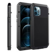Armor Metal Aluminum Shockproof Phone Case for iPhone 12 Mini, 360 Full Body Protective Rugged Outdoor Military-Grade Shockproof Cover