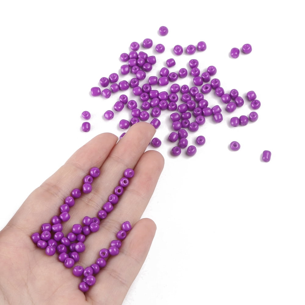 Baking Paint Glass Seed Beads Medium Orchid 6/0 4~5x3~4mm Hole: 1~2mm about 500pcs/50g 50g/bag 18bags/2pounds