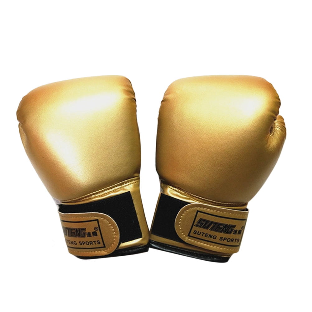 1 Pair Children Boxing Gloves Pearly Lustre Pure Color Boxing Gloves Sponge Forming Liner Boxing