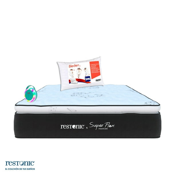 Colchón Queen Size Fleshy + Almohada Bleden + Bocina Portátil