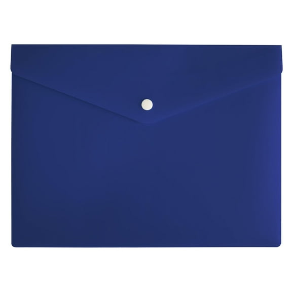 Office Depot® Brand Poly Envelope, 8-1/2" x 11", Blue