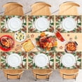 thumbnail image 5 of Christmas Placemats, Linen Holiday Table Mats, Festive Christmas Style, Heat Resistant Dining Place Mats, Washable Cloth Placemats for Kitchen Table, Home and Kitchen, 40x30cm, 5 of 7