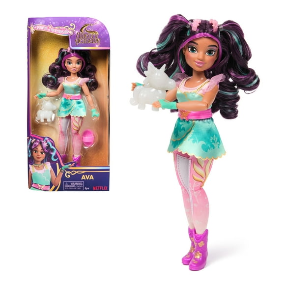 Unicorn Academy, Poupée Ava Power of Friendship avec peluche et 7 accessoires, 24 cm, poupées et licornes pour filles à partir de 4 ans