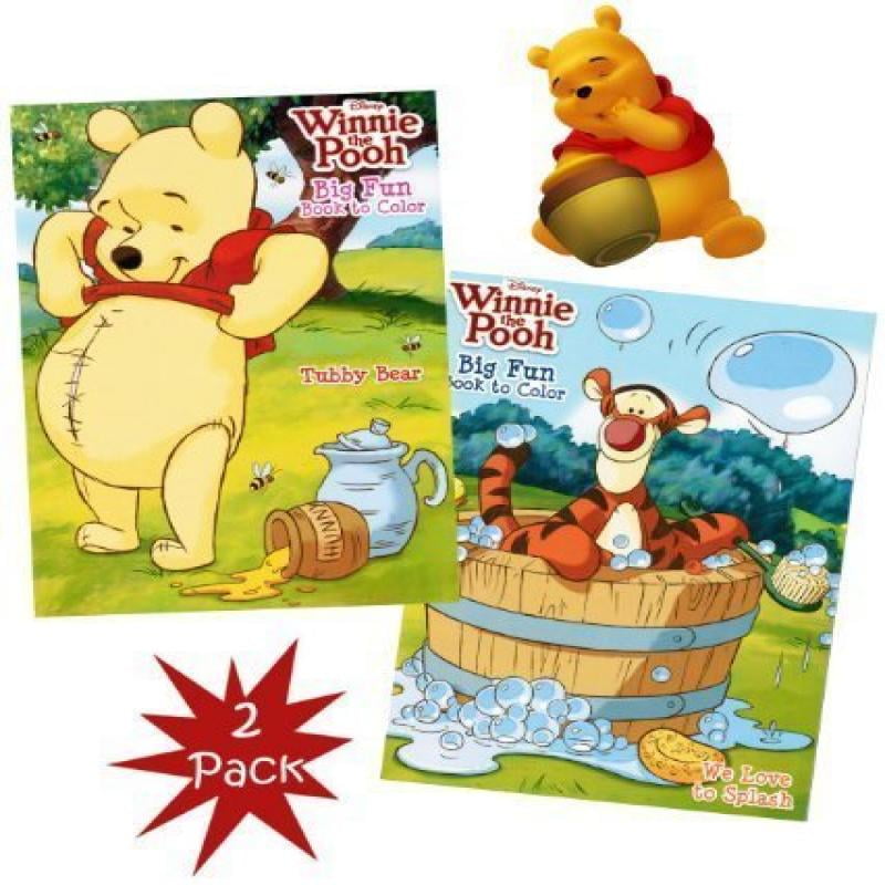 Photo 1 of Disney Winnie the Pooh Big Fun Book to Color (Set of 2)