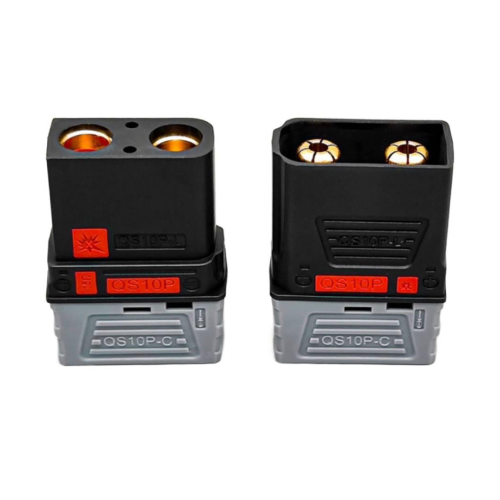 210A High-Current QS10 Series Battery Connector Terminal Anti-Ignition Electric Vehicle Battery Terminal 4-10AWG Male Female Power Charging Plug Power Supply Charging Connector