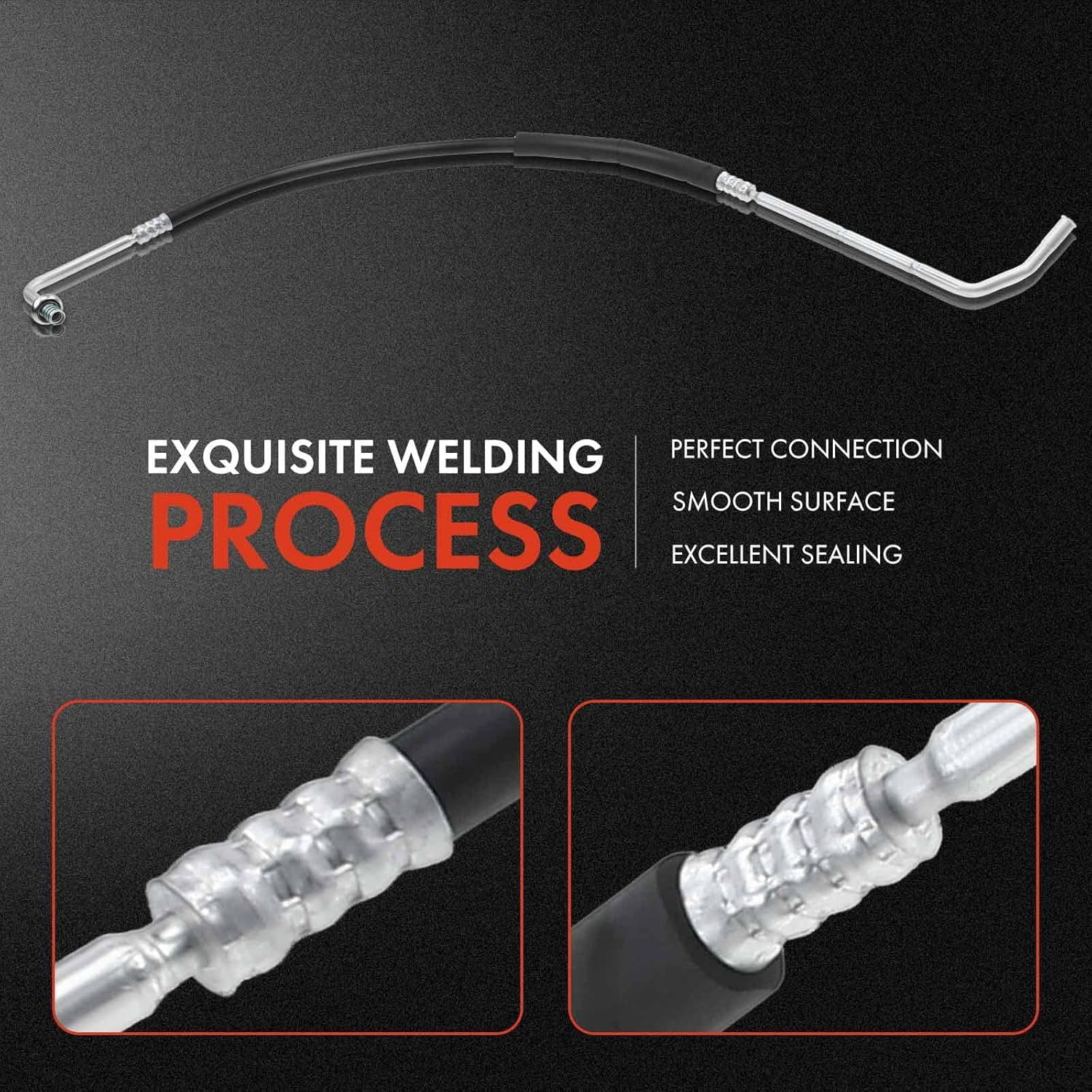 A-Premium A/C Liquid Line Hose Assembly Compatible with Ford Taurus 1986-1995, Mercury Sable 1986-1995, Lincoln Continental 1988-1994, 2.5L 3.0L 3.2L 3.8L, Condenser to Evap, w/Orifice Tube