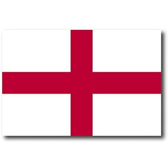 England St George Flag Car Decal - 3" x 5"