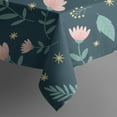 thumbnail image 5 of Pioneer Flower Floral Print Pattern Square Tablecloth, Waterproof Wipeable Spillproof Washable Table Cover for Home Kitchen Party Decor, 42"x42", 5 of 6