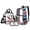 American Flag Eagle, variant on ZUXONGSY Book Axolotl Print Clear Backpack Set 3 Pcs, Heavy Duty Transparent See Through Backpack with Lunch Bag & Pencil Pouch Stadium Approved for Back to School