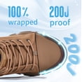 thumbnail image 4 of Steel Toe Boots for Men Women Indestructible Non Slip Comfortable Work Boot Safety Construction Shoes, 4 of 6
