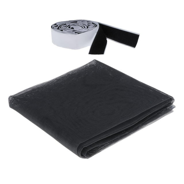 Pantalla De La Ventana Del Alambre De Diy, Cierre A Presión Magnético Del Protector Del De La Del Negro_150x130cm Baoblaze Mosquitera con ventana Magic Snap