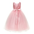 thumbnail image 2 of Ekidsbridal Sequins V-Back Formal Flower Girl Dresses Princess Ceremonial Gown LG1 10, 2 of 3