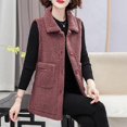 thumbnail image 2 of Gaexia Vest for Women 2025,Women Shearling Vest Stand Collar Slim Fit Autumn Winter Fashion Outerwear Warm Lined Jacket Coat, 2 of 7