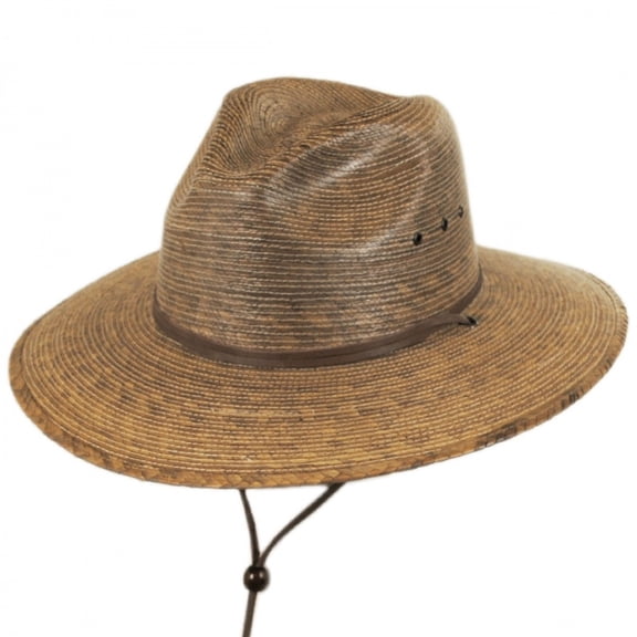 Rustic Palm Leaf Straw Hat - S/M - Sand
