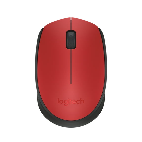 Logitech M170 Wireless Mouse for PC, Mac, Laptop, 2.4 GHz with USB Mini Receiver, Red