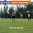 thumbnail image 2 of 20 ft.Outdoor Volleyball Set with Adjustable Steel Poles and Official Size Volleyball by Hall of Games, 2 of 7