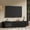 70" Black, variant on Hemvt 78.7" Wide Entertainment Center with Hidden Sliding Storage & Rounded Corners, Timeless American Style TV Stand, Antique brown