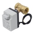 thumbnail image 1 of Válvula de Bola Motorizada Ticfox DN25 AC 220V para Calefacción Central y Refrigeración, 1 of 14