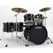 Tama Imperialstar 6-Piece Complete Drum Kit with Hardware and Cymbals, Black