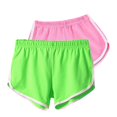 thumbnail image 2 of YVNAURA Women's 2 Pack Workout Shorts High Waisted with Pockets Tummy Control Yoga Gym Shorts Moisture Wicking Breathable Athletic Running Fitness Shorts Summer,Green,L, 2 of 3