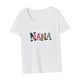 thumbnail image 5 of Camiseta para mujer de verano con cuello redondo para deportes, camping, regalo del día de San Valentín S, 5 of 7