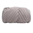 thumbnail image 2 of 1kg Velvet Chunky Yarn Arm Knitting Washable Crochet Soft DIY Tube Giant Yarn Weight Yarn for Macrame Projects Blanket Baskets Hats Pet Bed Light Gray, 2 of 8