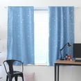 thumbnail image 4 of Cortina Deco 4pcs 100 X 130 cm Estrellas opaca Sala de estar (Beige) JShteea  Libre de BPA, 4 of 5